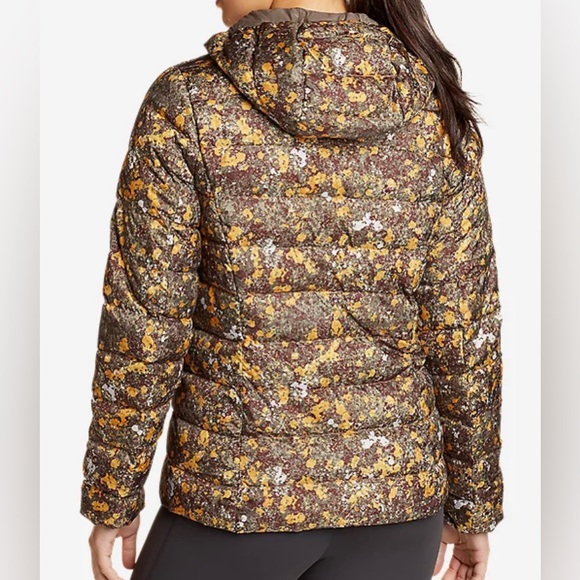 Women’s Eddie Bauer CirrusLite Down Hooded Jacket Size 2XL Butterscotch New - Picture 2 of 7